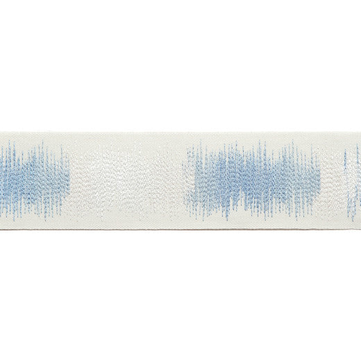 Melody - Sky by Europatex Designer Fabric Melody 100% Polyester China See Sample Horizontal: N/A and Vertical: N/A 3.00 inches  - Swanky Fabrics -