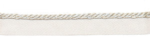 Le Lin Metallic Micro Cord Porcelain by Europatex Fabric