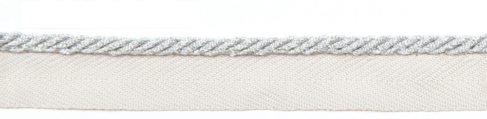 Le Lin Metallic Micro Cord Silver by Europatex Fabric Le Lin Collection 42% Fibranne, 33% Rayon, 25% Metallic Yarns China Horizontal: N/A and Vertical: N/A 1/8" - Fabric Carolina -