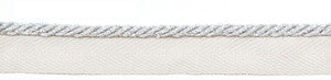 Le Lin Metallic Micro Cord Silver by Europatex Fabric