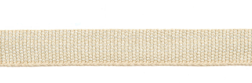 Le Lin Metallic Micro Gimp Porcelain by Europatex Fabric Le Lin Collection 42% Fibranne, 30% Rayon, 25% Metallic Yarns, 3% Polyester China Horizontal: N/A and Vertical: N/A .56" - Fabric Carolina -