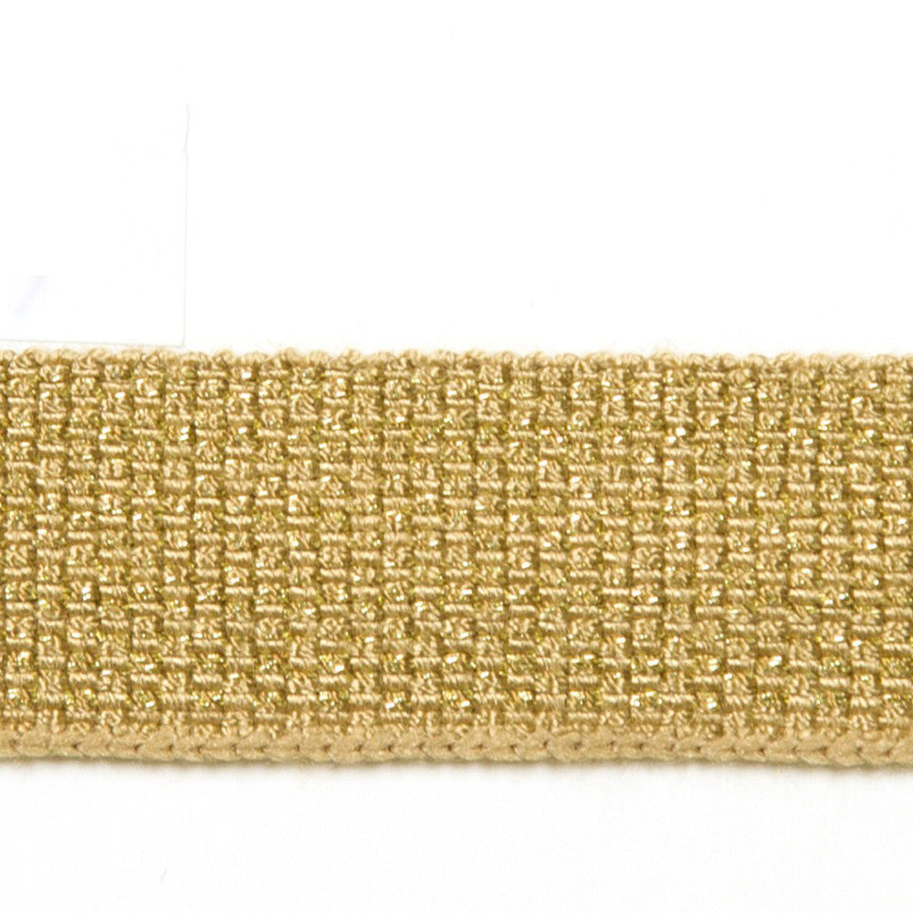 Le Lin Metallic Micro Tape Copper by Europatex Designer Fabric Le Lin 42% Fibranne, 30% Rayon, 25% Metallic yarns, 3% Polyester 0.56 inches - Swanky Fabrics -