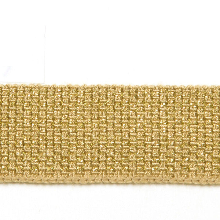 Le Lin Metallic Micro Tape Copper by Europatex Designer Fabric Le Lin 42% Fibranne, 30% Rayon, 25% Metallic yarns, 3% Polyester 0.56 inches - Swanky Fabrics -