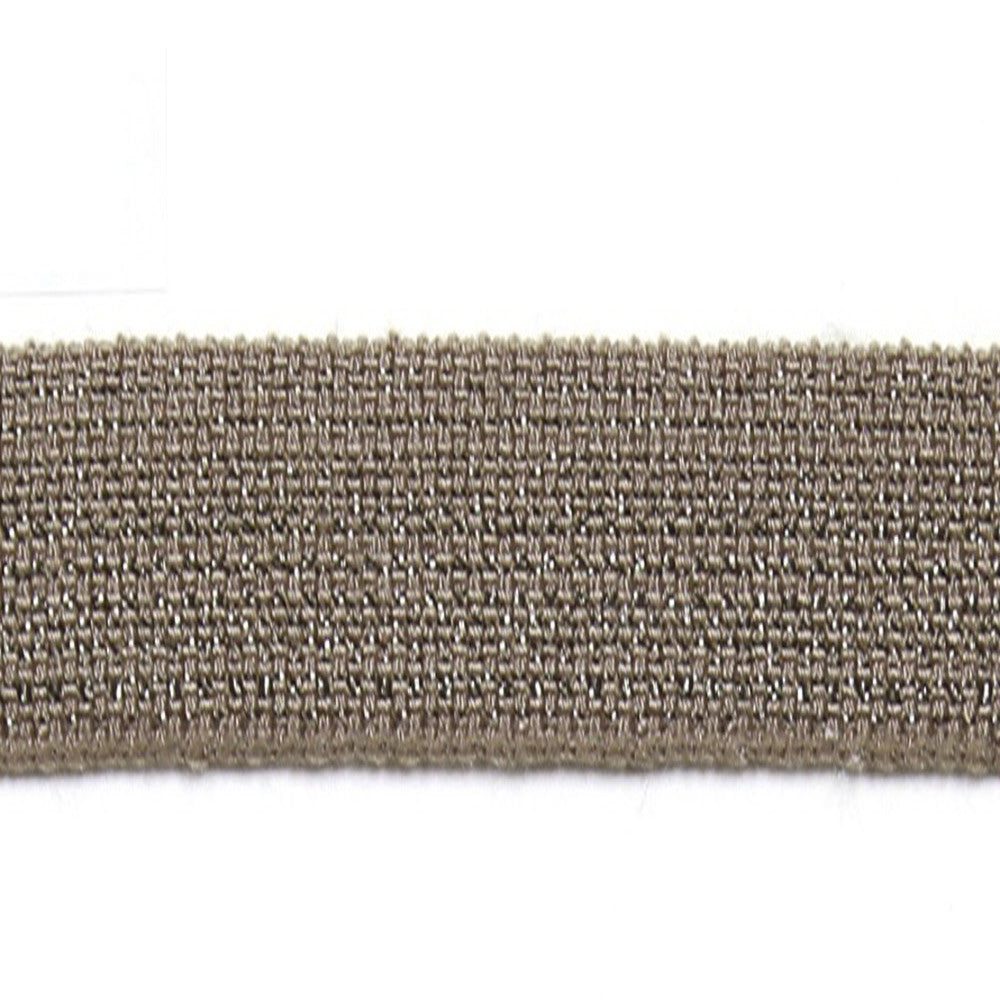 Le Lin Metallic Micro Tape Magnesium by Europatex Fabric Le Lin 42% Fibranne, 30% Rayon, 25% Metallic yarns, 3% Polyester 0.56 inches - Fabric Carolina -