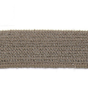 Le Lin Metallic Micro Tape Magnesium by Europatex Fabric