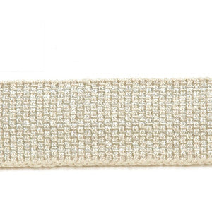 Le Lin Metallic Micro Tape Silver by Europatex Fabric