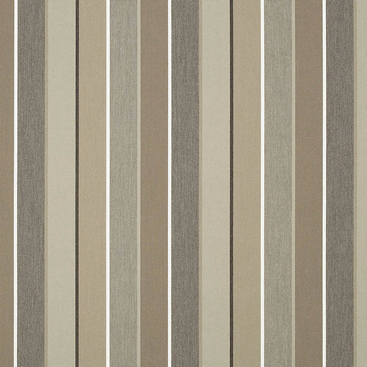56079 Milano Char by Sunbrella Designer Fabric Cushion Furniture Drapery Fabrics > Sunbrella Stripes 100% Acrylic USA or Imported 11.02" 54" - Swanky Fabrics -