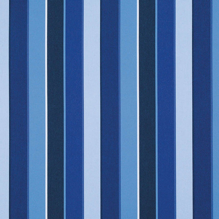 56080 Milano Cobalt by Sunbrella Designer Fabric Cushion Furniture Drapery Fabrics > Sunbrella Stripes 100% Acrylic USA or Imported 11" 54" - Swanky Fabrics -