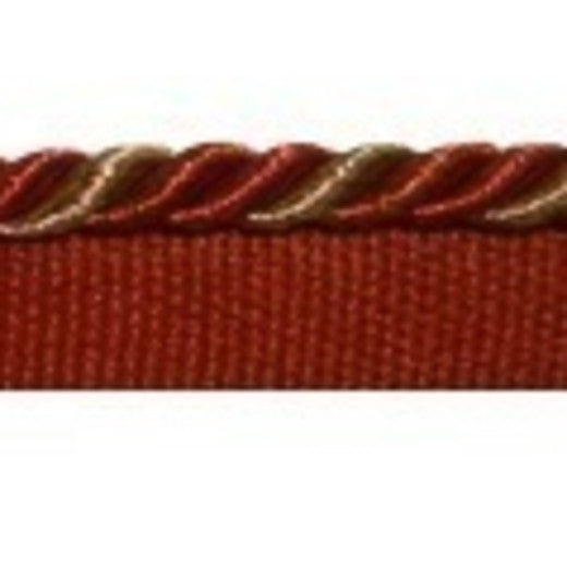 Mini Cord - 9454 Cinnabar by Europatex Fabric Mini Cord 100% Polyester China See Sample Horizontal: N/A and Vertical: N/A 0.25 inches  - Fabric Carolina -