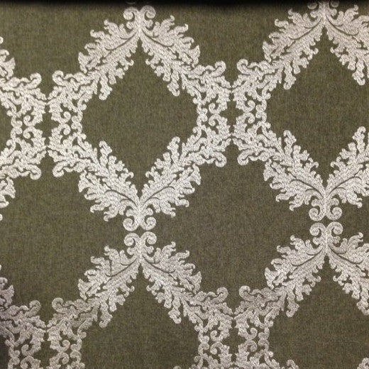 MURPHY MH EMB. WX-5020-OLIVE by Europatex Fabric Murphy Collection 100% Polyester China See Sample Horizontal: N/A and Vertical: N/A 55.00 inches  - Fabric Carolina -