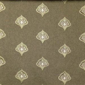 MURPHY MH EMB. WX 5032 OLIVE by Europatex Fabric
