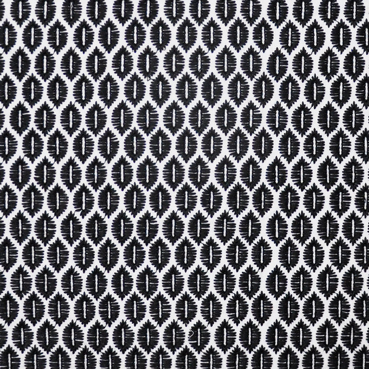 Nazar # 302 Felix by Maxwell Fabric COLOR WAVES-DOMINO EFFECT 60% SPUN POLYESTER
40% LINEN INDIA See sample </p><p>Repeat: Horizontal: 1.5" and Vertical: 0.75" 54"EMB.51" - Fabric Carolina -