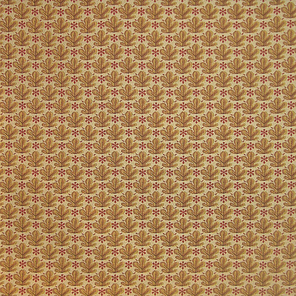 Oak Leaf Tapestry/Red N1 00021996 by Old World Weavers Fabric 95% COTTON 5% POLYESTER FRANCE HEAVY DUTY Horizontal: 2" and Vertical: 2" 59" - Fabric Carolina -