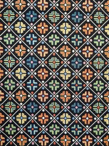 Scalamandre Fabric Kirov Multi Black