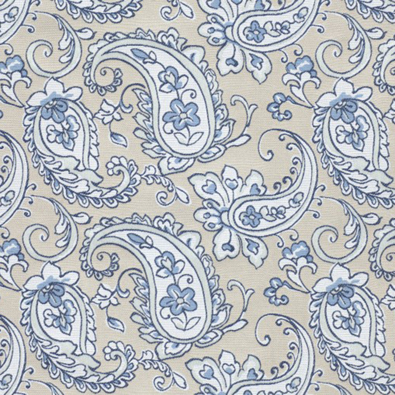 Notting Hill # 02 Wedgewood by Maxwell Fabric STUDIO-MAYFAIR 69% VISCOSE 31% POLYESTER INDIA </p><p>Repeat: Horizontal: H-14.1 and Vertical: V-9.75 56.25" - Fabric Carolina -