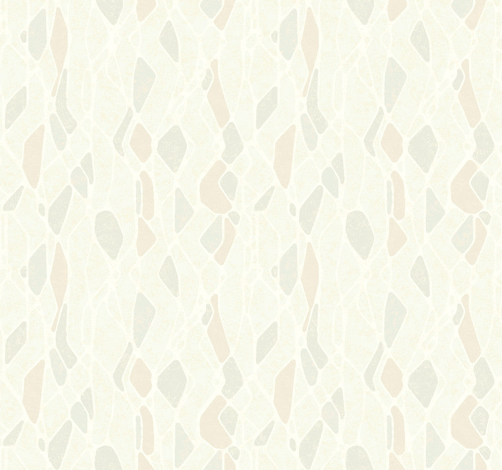 Stained Glass Beige Wallpaper by Candice Olson Candice Olson Botanical Dreams Covers about 60.8 square feet 27-in by 27-ft long roll Unpasted 25.25 - Fabric Carolina -