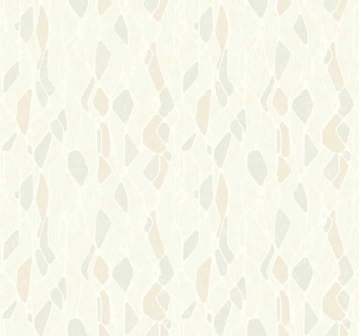 Stained Glass Beige Wallpaper by Candice Olson Candice Olson Botanical Dreams Covers about 60.8 square feet 27-in by 27-ft long roll Unpasted 25.25 - Fabric Carolina -