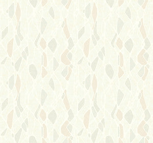 Stained Glass Beige Wallpaper by Candice Olson