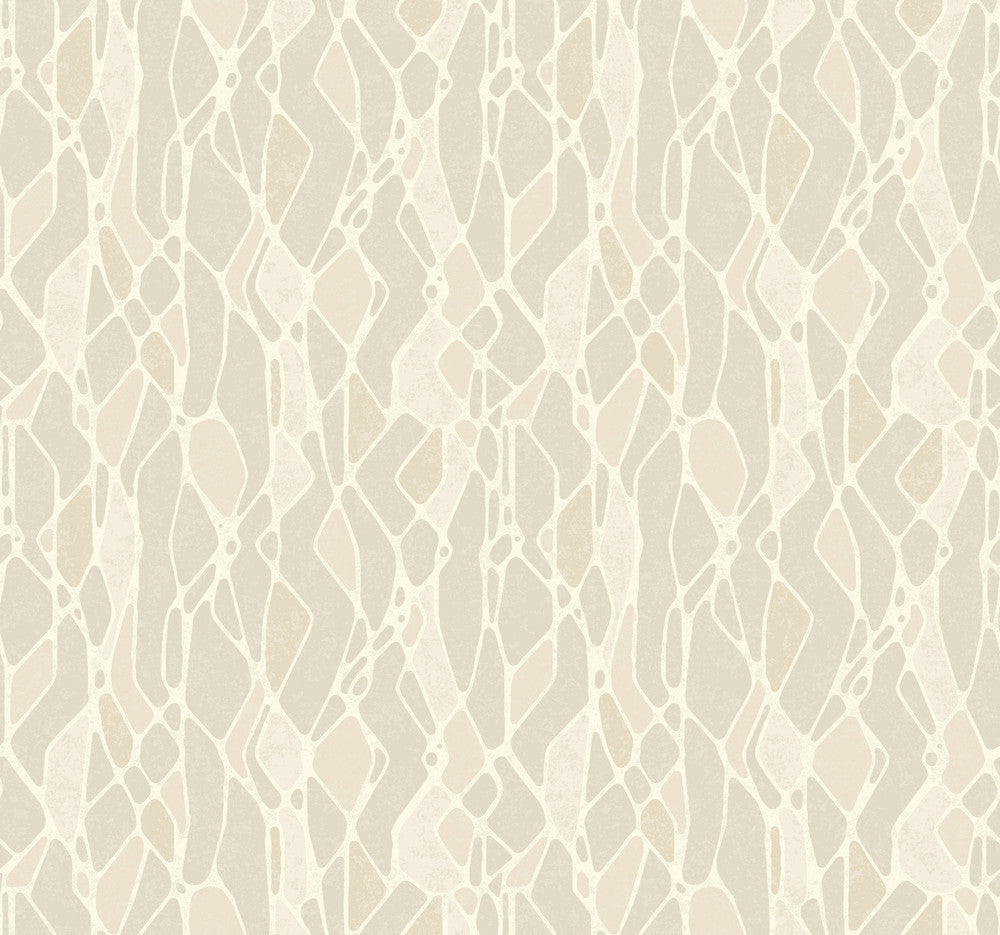 Stained Glass Taupe Wallpaper by Candice Olson Candice Olson Botanical Dreams Covers about 60.8 square feet 27-in by 27-ft long roll Unpasted 25.25 - Fabric Carolina -