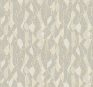 Stained Glass Grey Wallpaper by Candice Olson