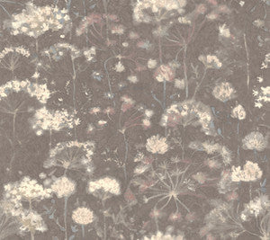 Botanical Fantasy Dark Grey Wallpaper by Candice Olson