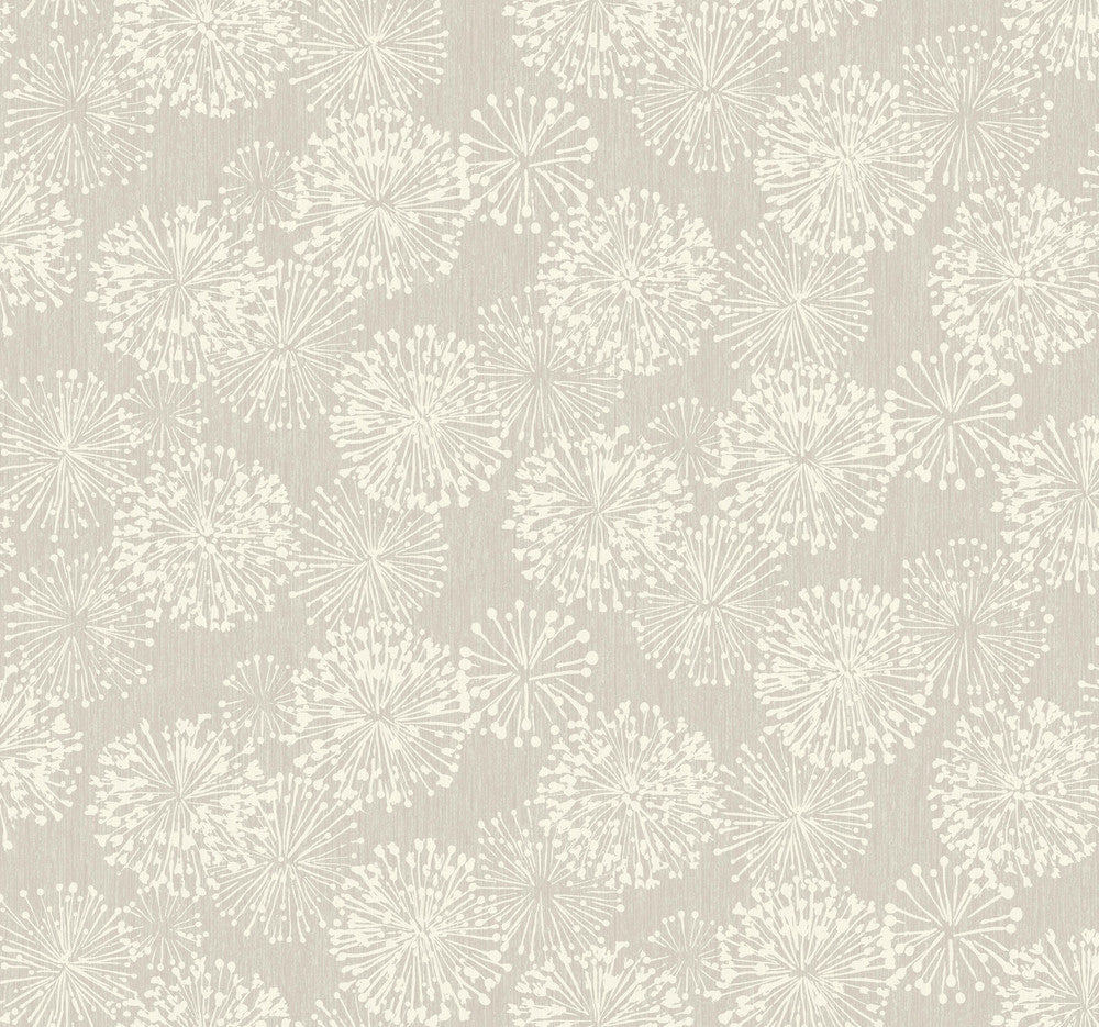 Grandeur Silver Wallpaper by Candice Olson Candice Olson Botanical Dreams Covers about 60.8 square feet 27-in by 27-ft long roll Unpasted 25.25 - Fabric Carolina -