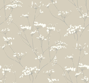 Enchanted Tan Wallpaper by Candice Olson