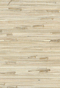 Triangle Grass Metallic Silver, Off White by Seabrook Wallpaper