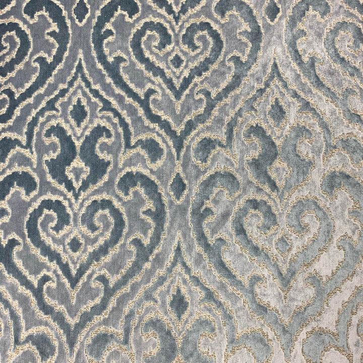 Nadeem Sky by Magnolia Fabric See sample 50VISC/35POLY/15CTN INDIA 50000 </p><p>Repeat: Horizontal: 13.75 and Vertical: 26.63 56" - Fabric Carolina -