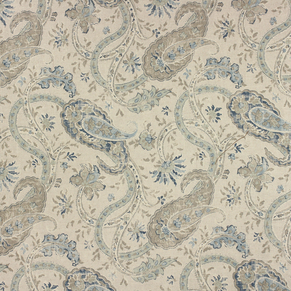 Namaste Bluewater by Richloom Fabric See sample 80% Cotton, 20% Linen USA or Imported 12K </p><p>Repeat: V13.50" x H13.50" 56" - Fabric Carolina -