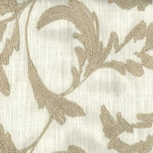 Namath Natural by Norbar Designer Fabric 67% VISCOSE 33% LINEN INDIA 21"V 17"H 54 - Swanky Fabrics -