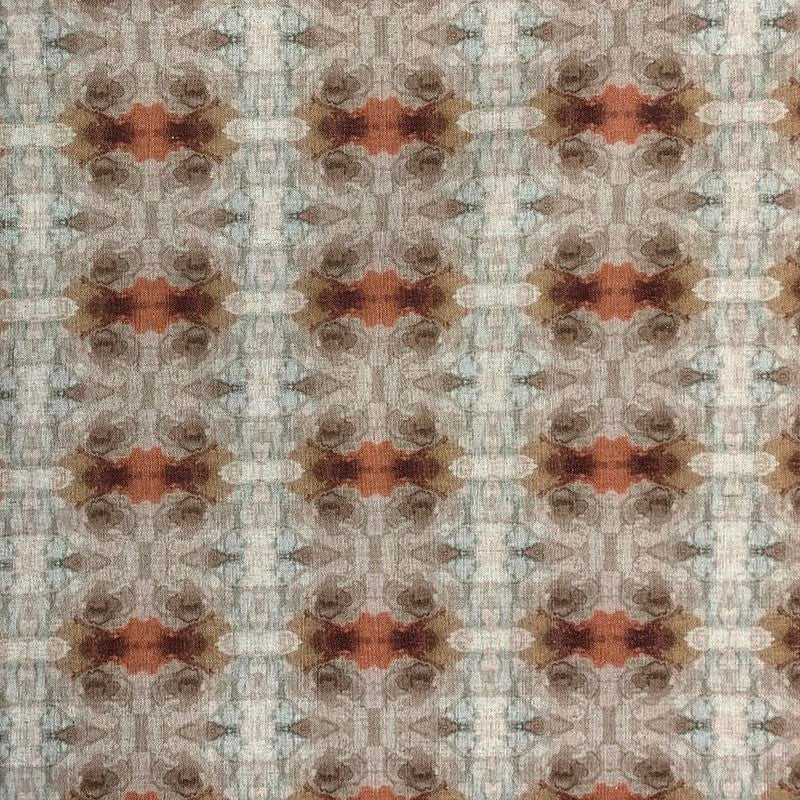 Narrow Ginger by Magnolia Designer Fabric - 80% Poly/20% Linen China 30000 Horizontal: 6.25 and Vertical: 4.75 54" - Swanky Fabrics -