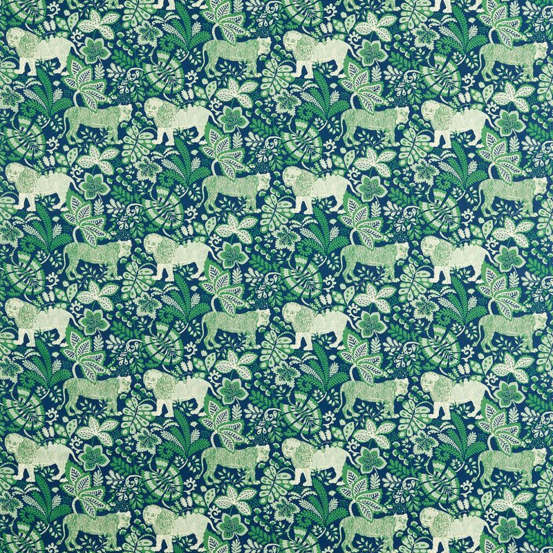 Rumble In The Jungle - Midnight/Mint By Scion Fabric
