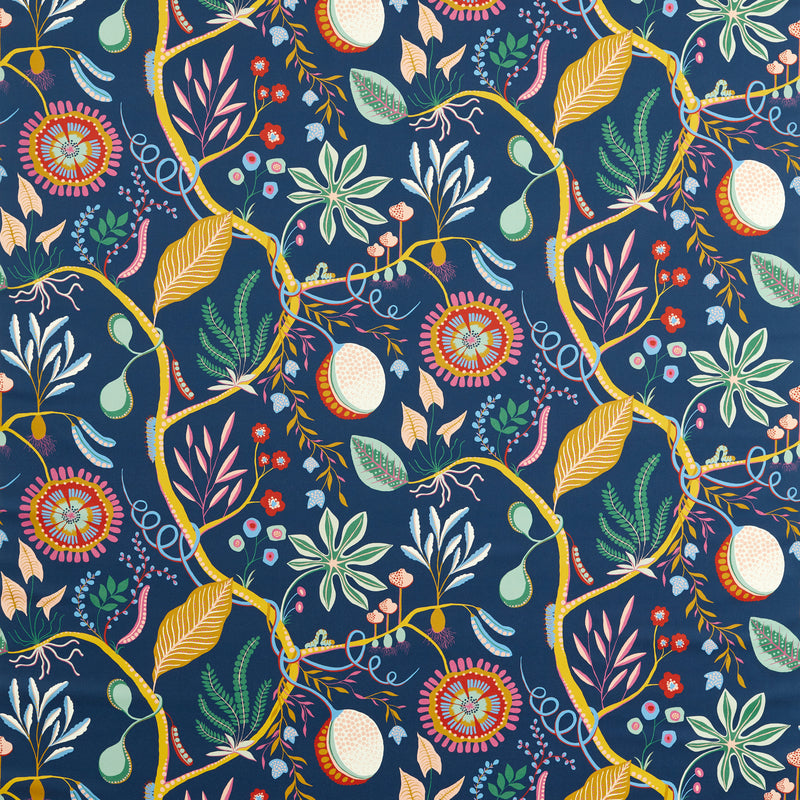 Jackfruit And The Beanstalk - Midnight By Scion Fabric