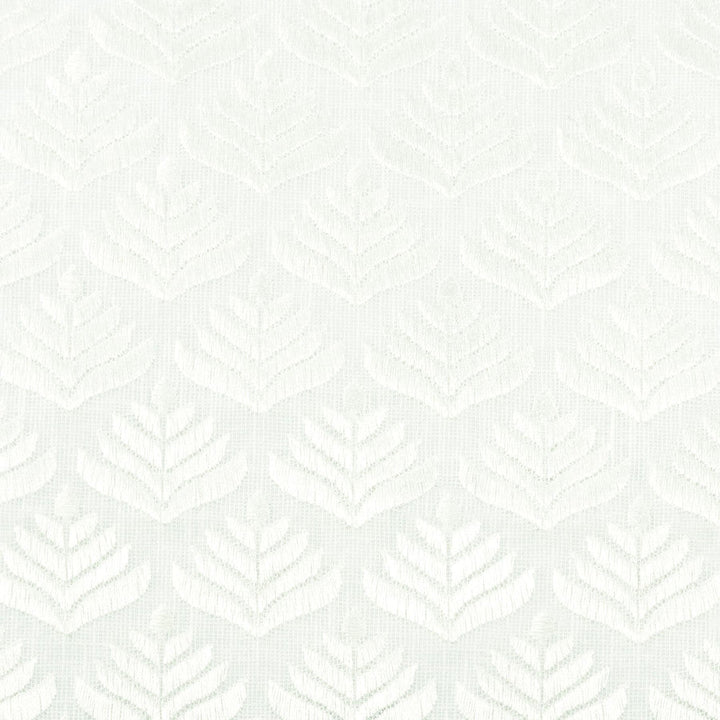 Narvick 1 Chalk by Stout Designer Fabric COLOR MY WINDOW CHALK/TAUPE 89%POL 11%COT INDIA Horizontal: 1.875 and Vertical: 2.375 51.13 in - Swanky Fabrics -