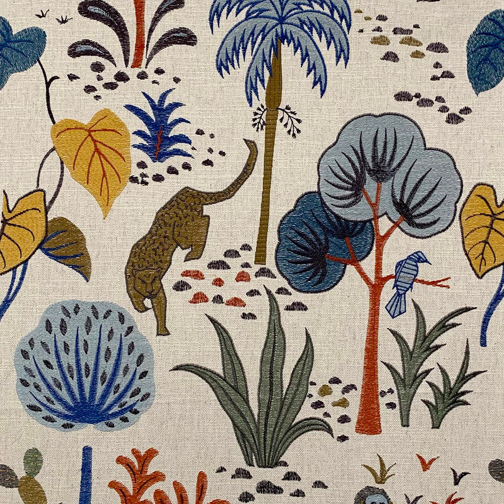 Nasim Quartz by Magnolia Designer Fabric - 25Poly/25Visc/25Ctn/25Lin India Horizontal: 24 and Vertical: 31 57" (EMB 50") - Swanky Fabrics -