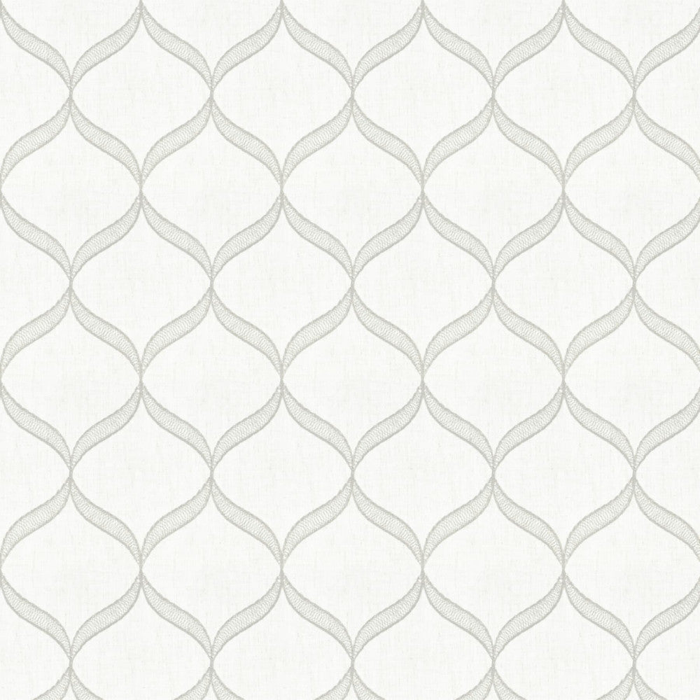 Navstar 1 Agate by Stout Fabric Color My Window Silver/Smoke 50% Polyester 40% Cotton 10% Linen Embroidery CHINA Horizontal: 5.75 and Vertical: 7.75 52 in - Fabric Carolina -