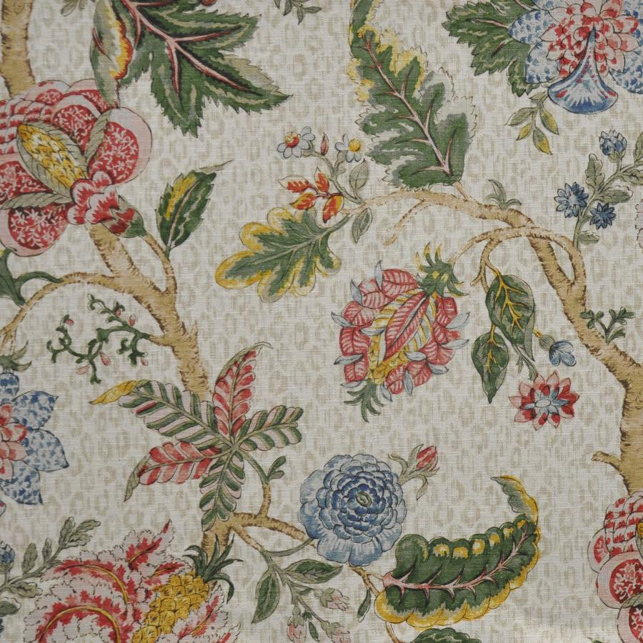 Nusa Dua # 501 Bisque by Maxwell Fabric PRINT GALLERY 85% COTTON/15% LINEN INDIA V-36"H-27" HALF DROP 54" - Fabric Carolina -