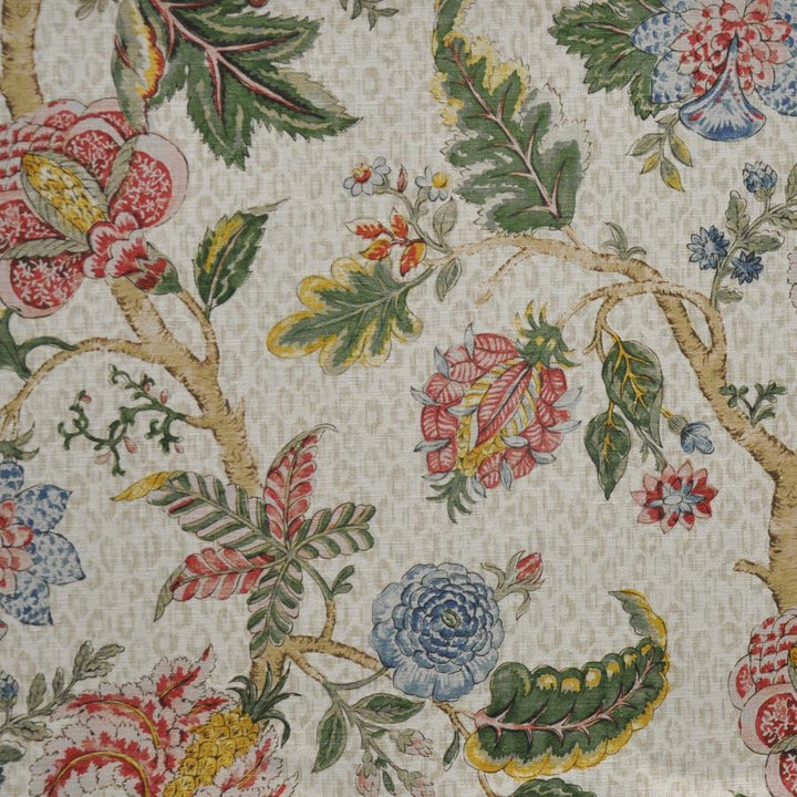 Nusa Dua # 501 Bisque by Maxwell Fabric PRINT GALLERY 85% COTTON/15% LINEN INDIA V-36"H-27" HALF DROP 54" - Fabric Carolina -
