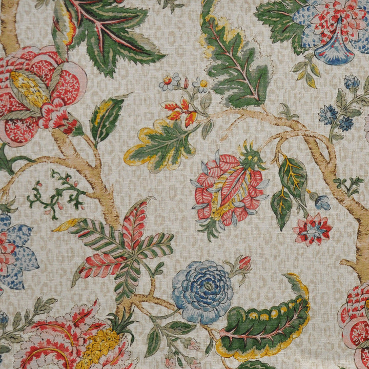 Nusa Dua # 501 Bisque by Maxwell Fabric PRINT GALLERY 85% COTTON/15% LINEN INDIA V-36"H-27" HALF DROP 54" - Fabric Carolina -
