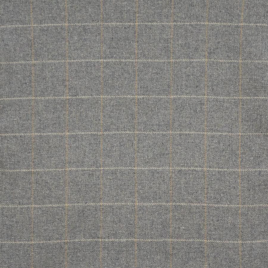 Norton # 412 Flint by Maxwell Designer Fabric Menswear Ii-Plaids & Checks 40% WOOL
35% POLYESTER
15% NYLON
10% ACRYLIC INDIA V-2" H-2" 54" - Swanky Fabrics -