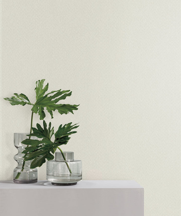 Give & Take Light Beige Wallpaper by York Wallcoverings Designer