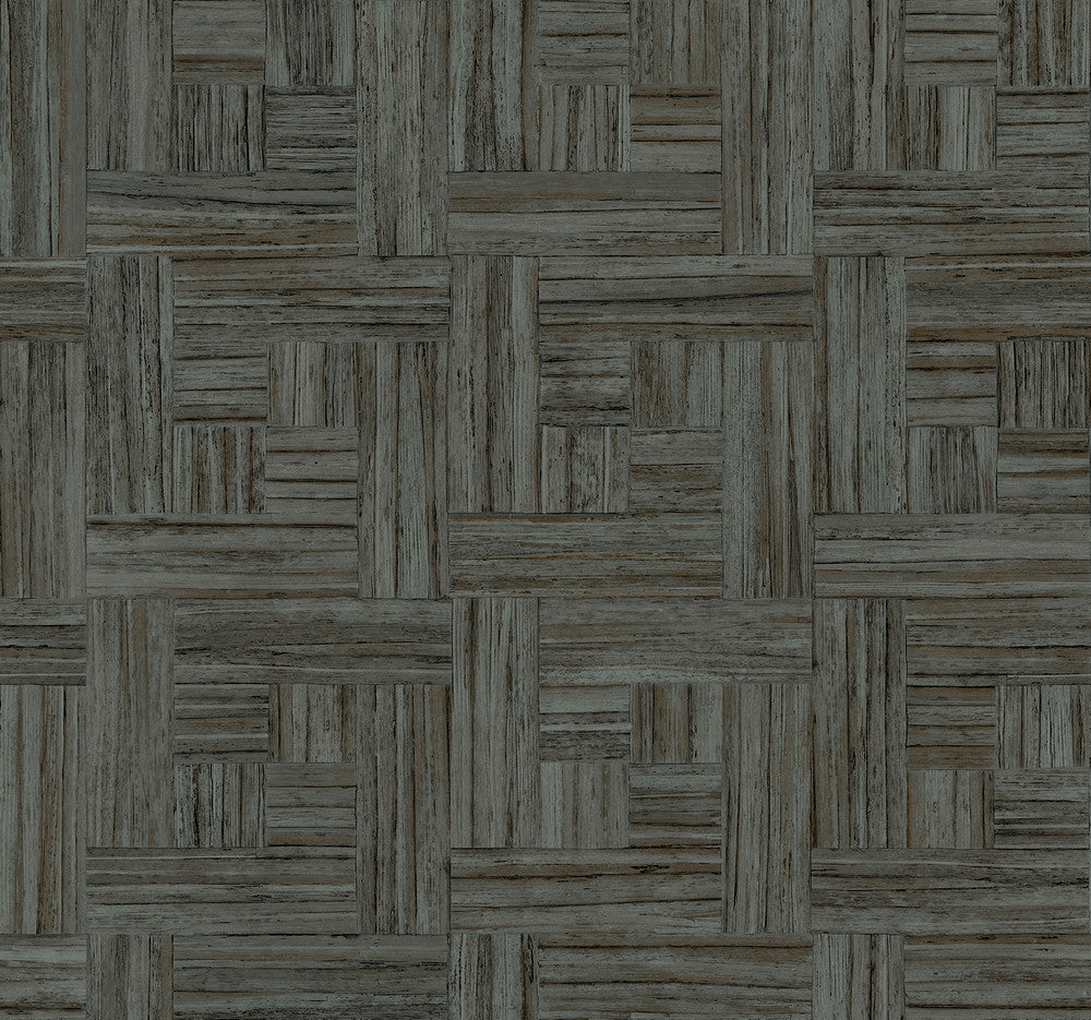 Tesselle Black Wallpaper by York Wallcoverings Natural Digest Covers about 60.8 square feet 27-in by 27-ft long roll Unpasted 25.25 - Fabric Carolina -