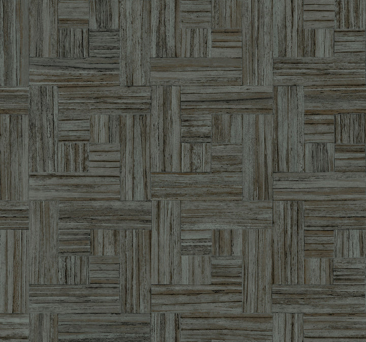 Tesselle Black Wallpaper by York Wallcoverings Natural Digest Covers about 60.8 square feet 27-in by 27-ft long roll Unpasted 25.25 - Fabric Carolina -
