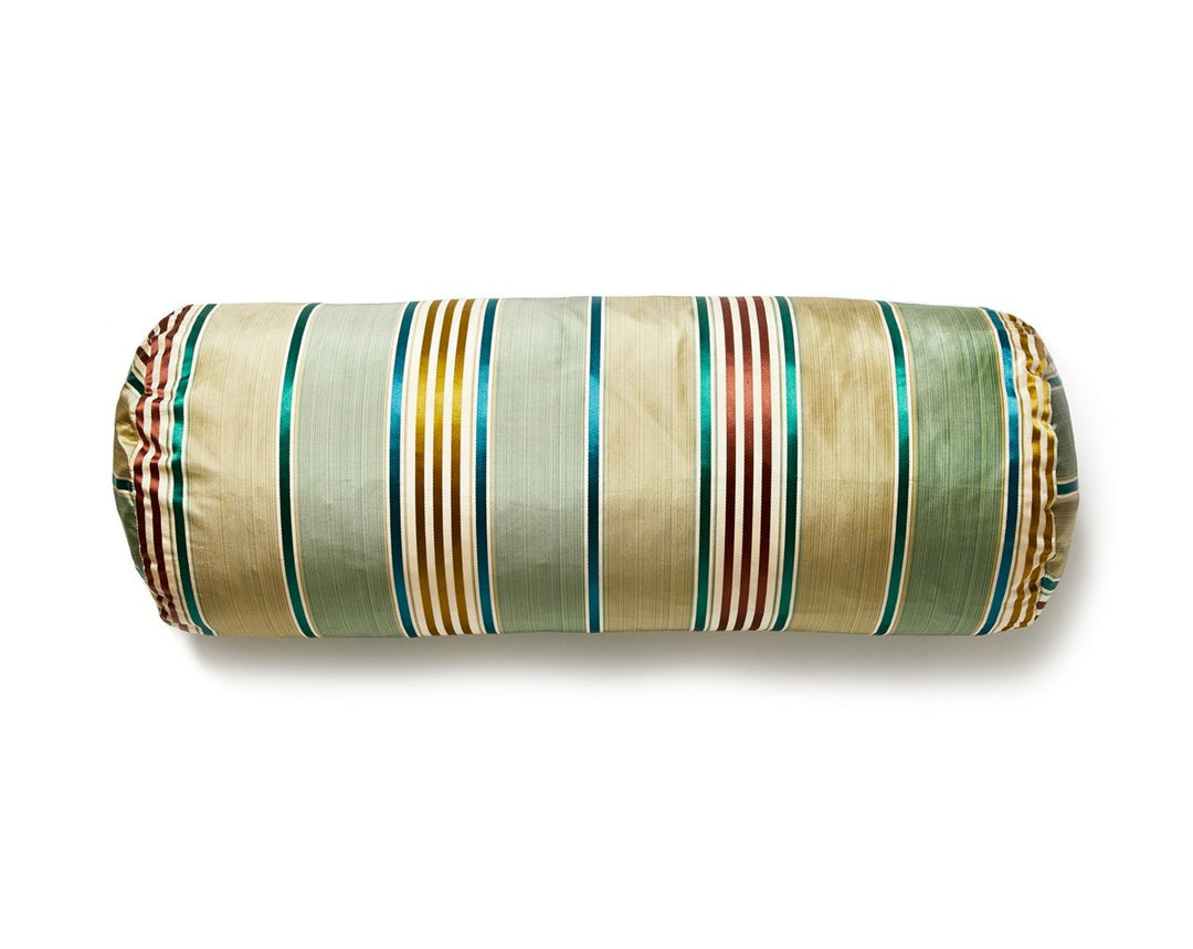 Charlotte Stripe Pillow 21 X 7 - Moss NDBADK61300001 by Scalamandre Designer Pillow