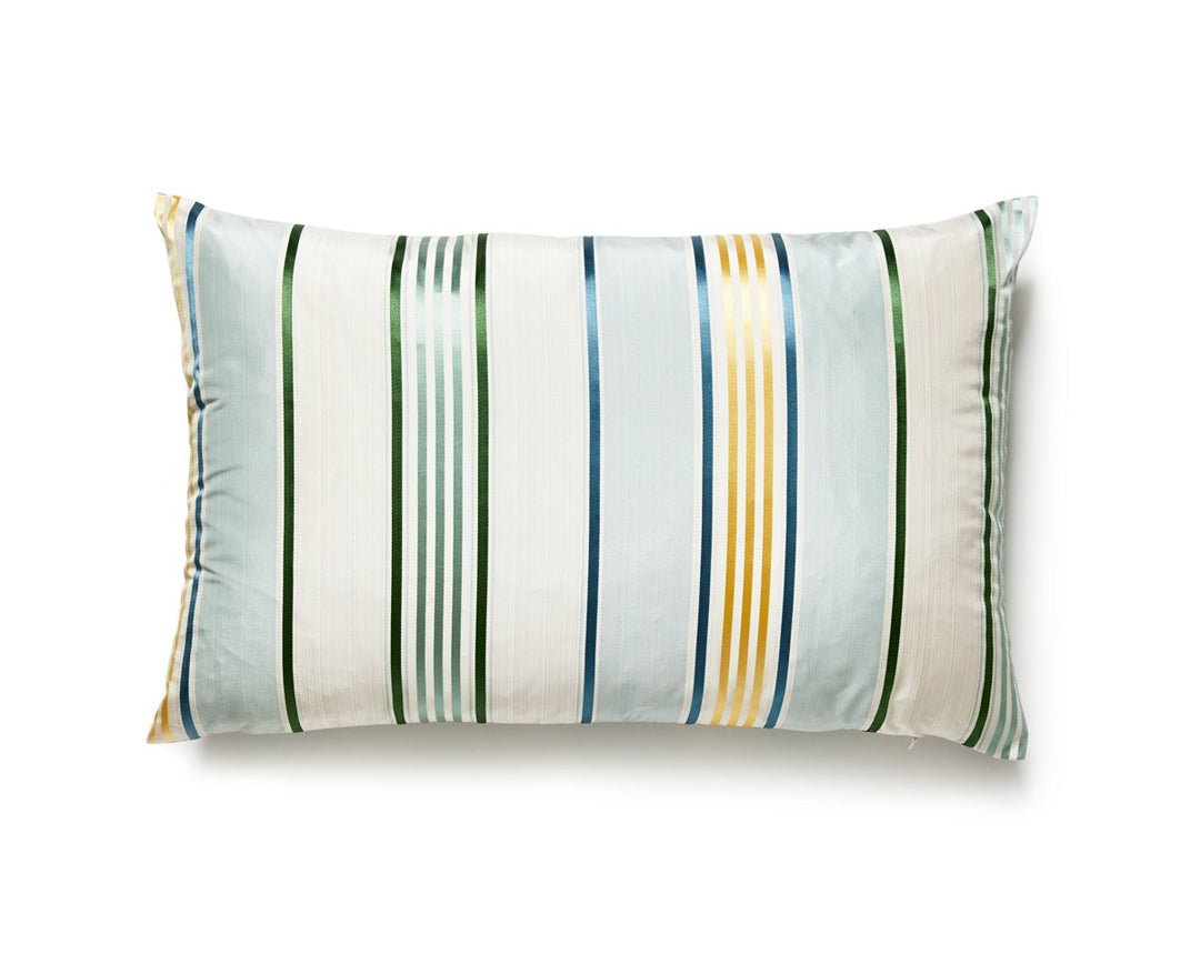 Charlotte Stripe Pillow 14 X 22 - Celadon NDLBDK61300003 by Scalamandre Designer Pillow