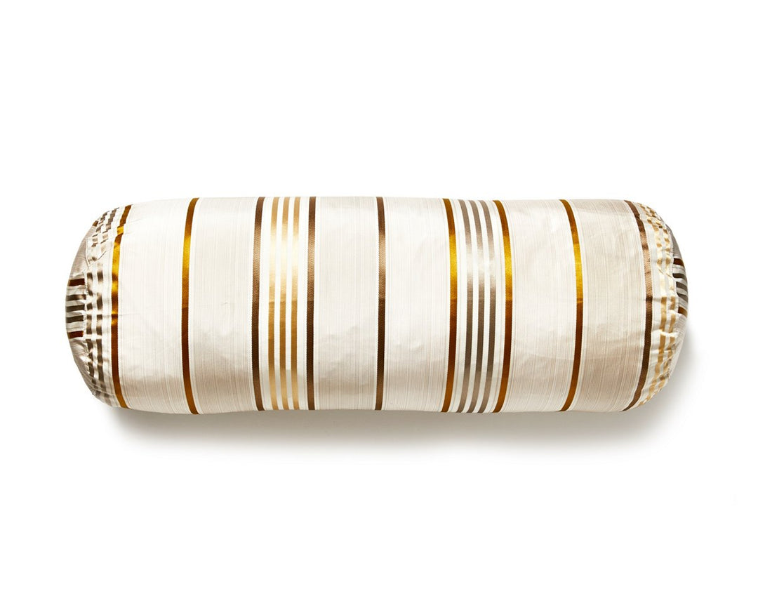 Charlotte Stripe Pillow 21 X 7 - Patina NDBADK61300005 by Scalamandre Designer Pillow