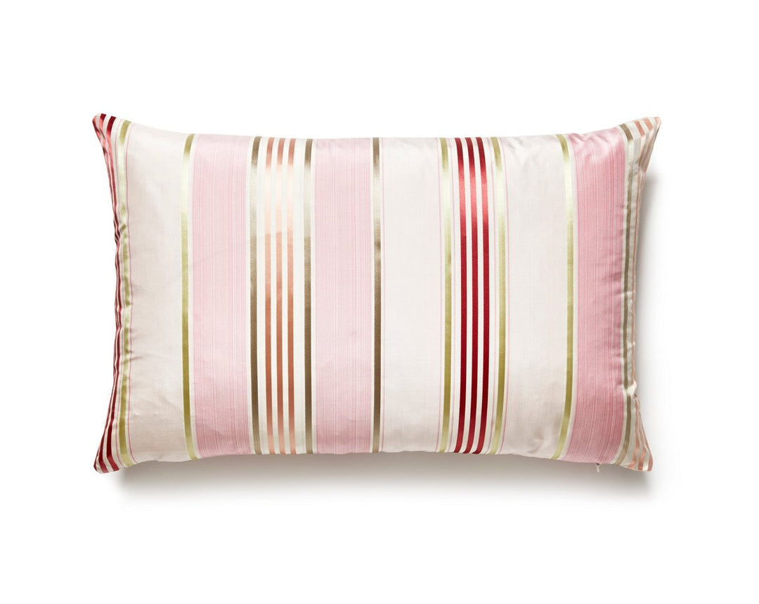 Charlotte Stripe Pillow 14 X 22 - Blush NDLBDK61300006 by Scalamandre Designer Pillow