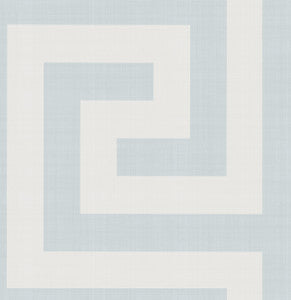 Vogue Baby Blue and Off-White by Seabrook Wallpaper