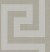 Vogue Metallic Silver and Taupe NE50008 by Seabrook Designs Wallpaper